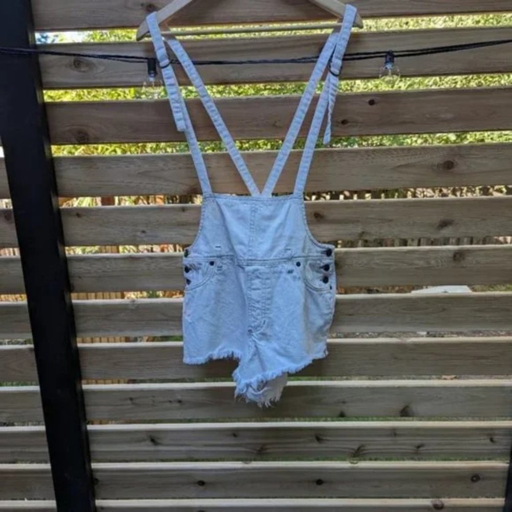 We the free white short overalls 29